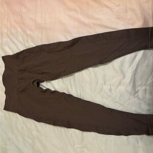 Mocha High-Waisted Leggings & Matching Long Sleeve Crop